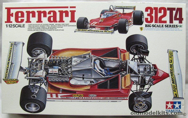 Tamiya 1/12 Ferrari 312T4, BS1225 plastic model kit